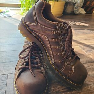 Dr. Martens Brown Leather Sneakers with Sturdy Construction